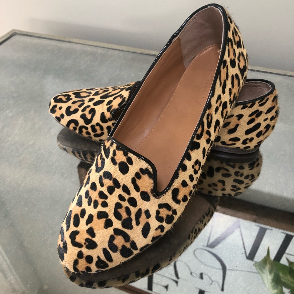 J.Crew leopard print loafers- Size 6.5